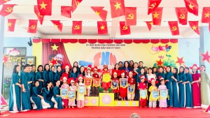 Rộn ràng sân chơi " Trạng Nguyên Nhí" Trường Mầm non Kỳ Ninh năm học 2025-2026