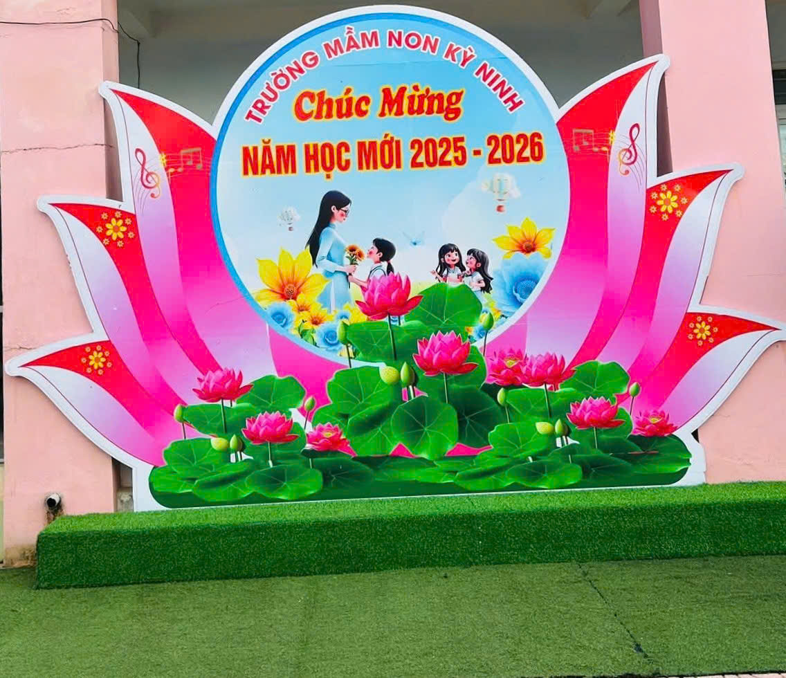 Trường Mầm non Kỳ Ninh rộn ràng đón trẻ tựu trường năm học mới  2025-2026
