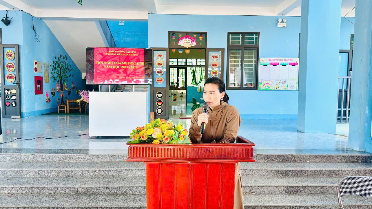 Mẹ Đinh Thị Thu Trang - phụ huynh khối 4 tuổi